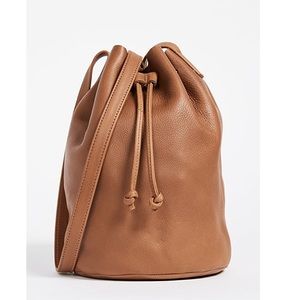Baggu Leather Drawstring Bag